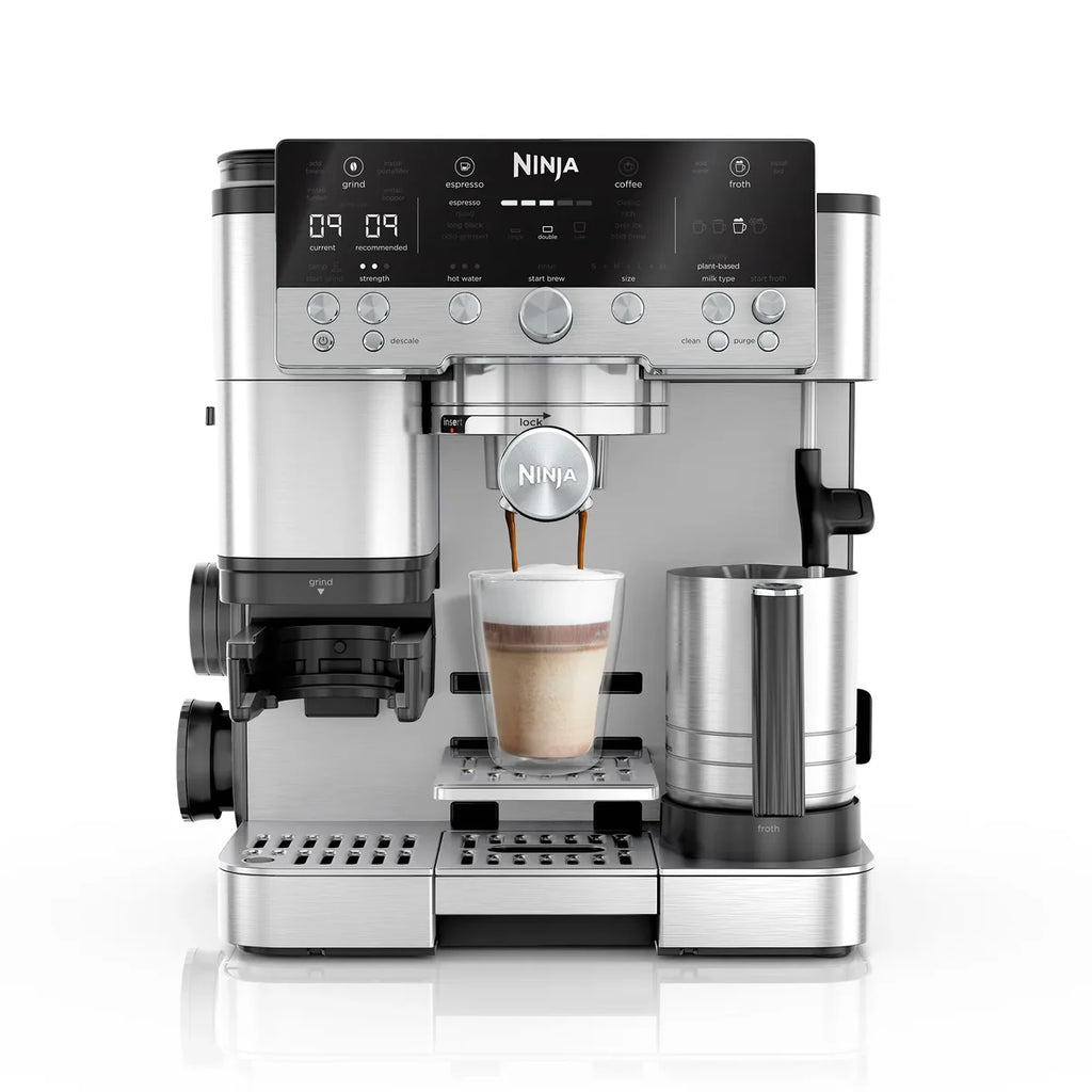 Ninja Luxe Café Premier Manual Espresso Coffee Machine Stainless Steel ES601ANZ