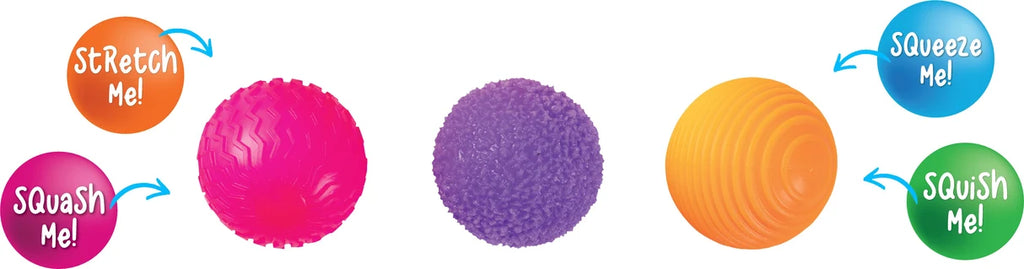 Sensory Sprouts Mindful Monster Ball Squishies Sensory Fidget Toy- Stress Relief/ Mindful Play Kids Adult Fun EVLSMB1