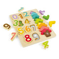 Hape Colours & Numbers Wooden Kids Puzzle – Montessori / Educational Learning Toy For Toddlers HE1657
