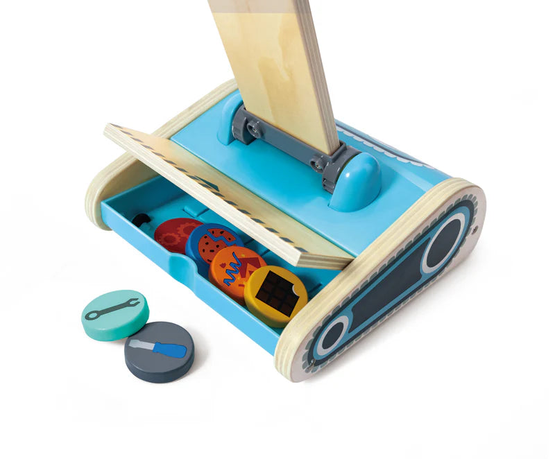 Hape Kids Vacuum Playset Toy Pretend Play- Develop Skills/ Clean Up Playroom Bedroom Fun HE3056