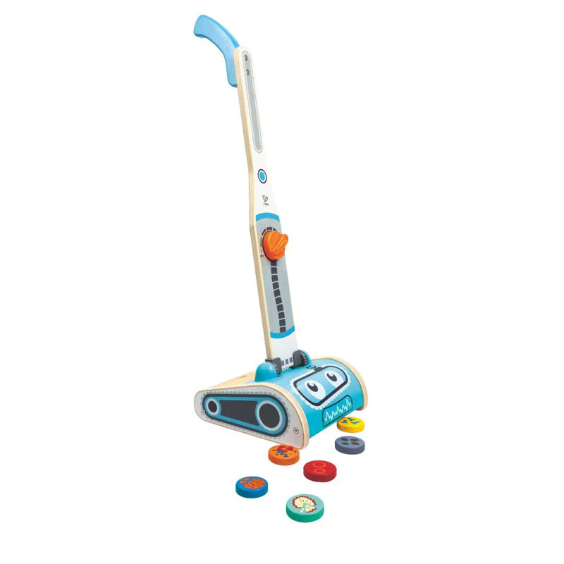 Hape Kids Vacuum Playset Toy Pretend Play- Develop Skills/ Clean Up Playroom Bedroom Fun HE3056