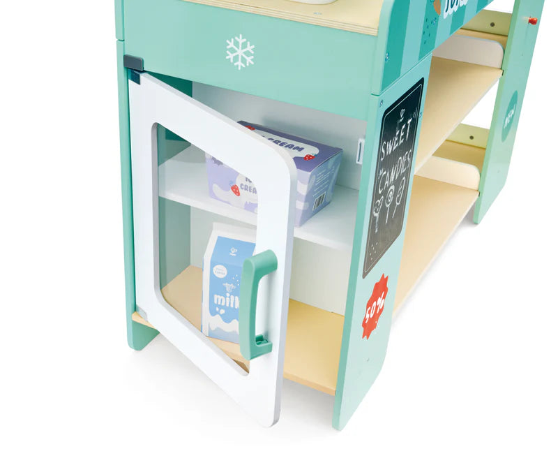 Hape Kids Shop Toy Pretend Smart Play- Customer Supermarket/ Shop Keeper/ Cashier HE3233