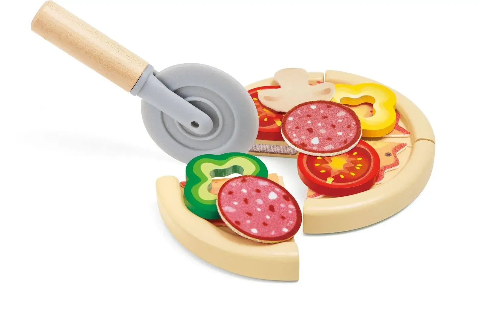 Hape Kids Wooden Magic Pizza Oven Playset Pretend Play Toy Kitchen With Lights/ Sounds- Cooking Fun/ Child Entertainment HE3236