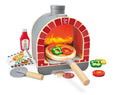 Hape Kids Wooden Magic Pizza Oven Playset Pretend Play Toy Kitchen With Lights/ Sounds- Cooking Fun/ Child Entertainment HE3236