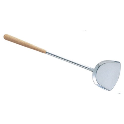 Auscrown Stainless Steel Wok Turner Cooking With Wooden Handle- Perfect For Frying/ Cooking KMWT2