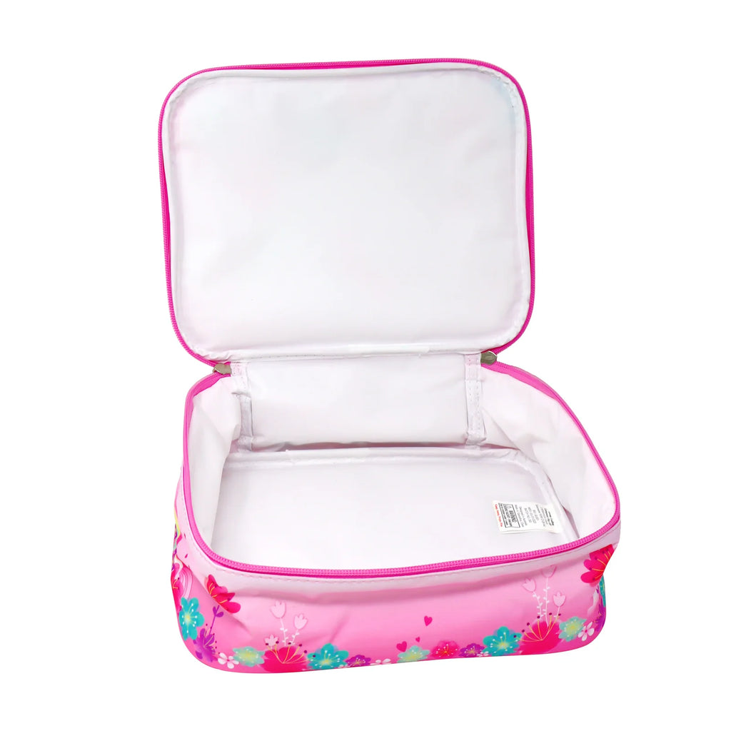 Pink Poppy Unicorn Rainbow Insulated Lunch Box Bag- Soft Handle/ Dual Zipper Perfect For School
