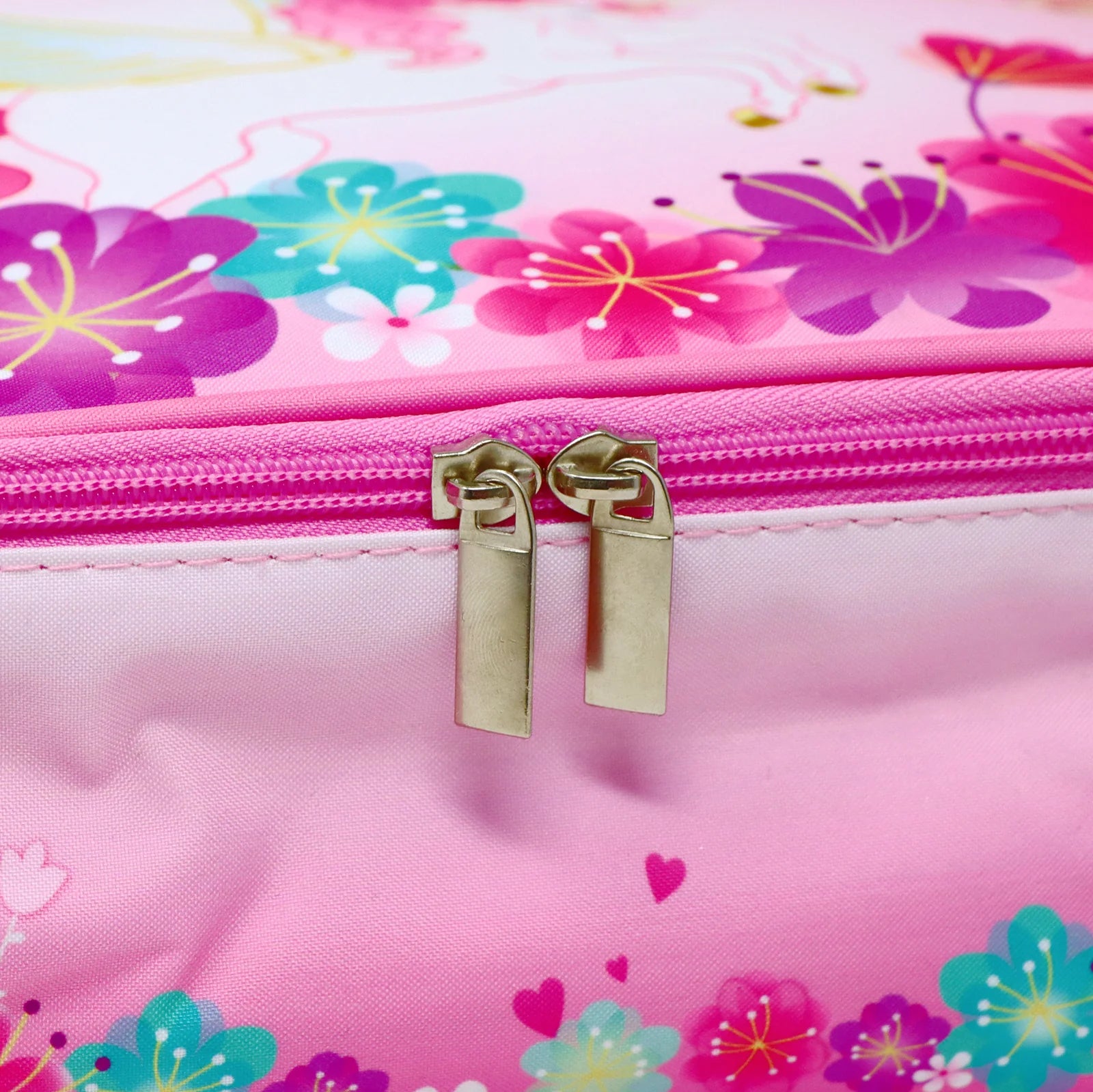 Pink Poppy Unicorn Rainbow Insulated Lunch Box Bag- Soft Handle/ Dual Zipper Perfect For School