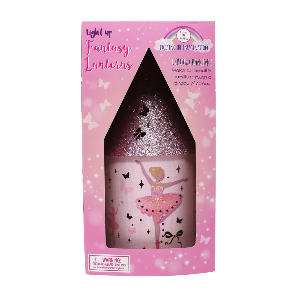 Pink Poppy Ballerina LED Colour Changing Lantern – Decorative Kids Night Light/ Perfect Child Companion LTST125