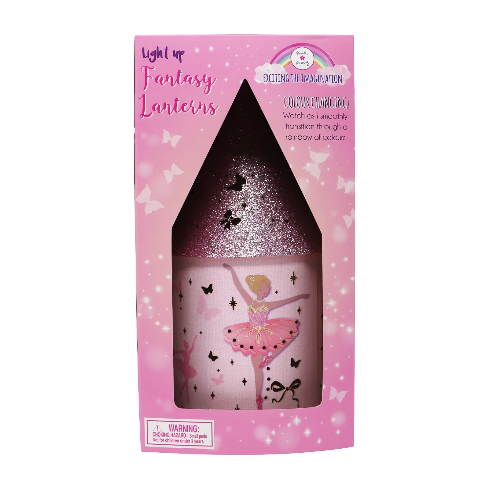 Pink Poppy Ballerina LED Colour Changing Lantern – Decorative Kids Night Light/ Perfect Child Companion LTST125