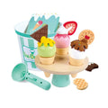 Hape Scoop & Serve Kids Ice Cream Set Pretend Play Toy- Musical Play Modes/ Perfect For Motor Skills HE3225