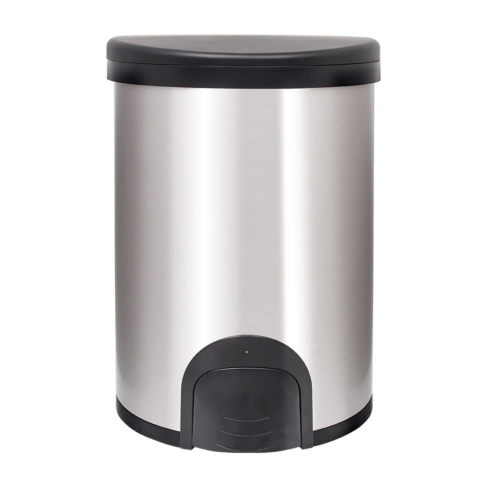 White Magic 20L Litre Stainless Steel Smart Bin Toe Tap Operation- Automatic Soft Close Function/ Perfect For Kitchen/ Bathroom WM-SB20L
