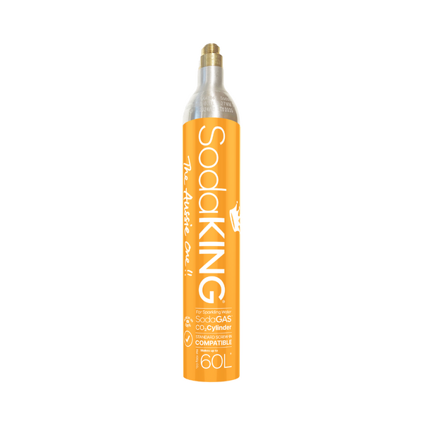 2x Pack SodaKing 60L Litre Spare Gas Cylinder Bottle Sparkling Water Drink CO2