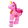 Pink Poppy Unicorn Bubble Gun Kids Fun Toy Pretend Play- Bubble Blaster With Light/ Sound Effects