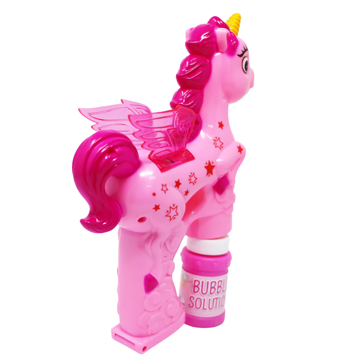 Pink Poppy Unicorn Bubble Gun Kids Fun Toy Pretend Play- Bubble Blaster With Light/ Sound Effects
