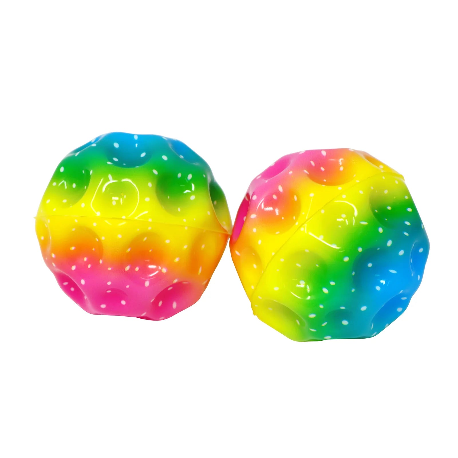 Pink Poppy Rainbow Kids Bouncing Ball Bounce- High Bounce/ Finger Grip Great For School Outdoor Fun