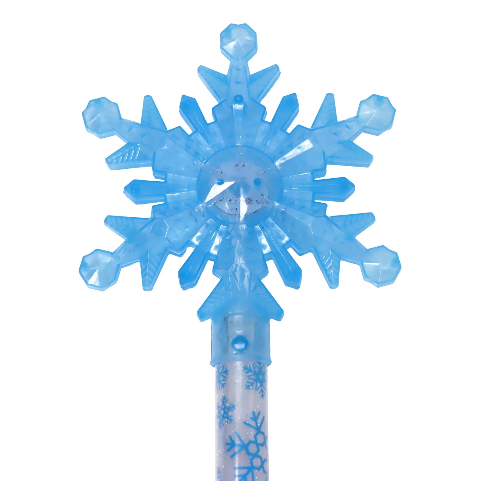 Pink Poppy Magical Snowflake Design Kids Light-Up Wand – LED Lights/ Strobe Flash TYWE001