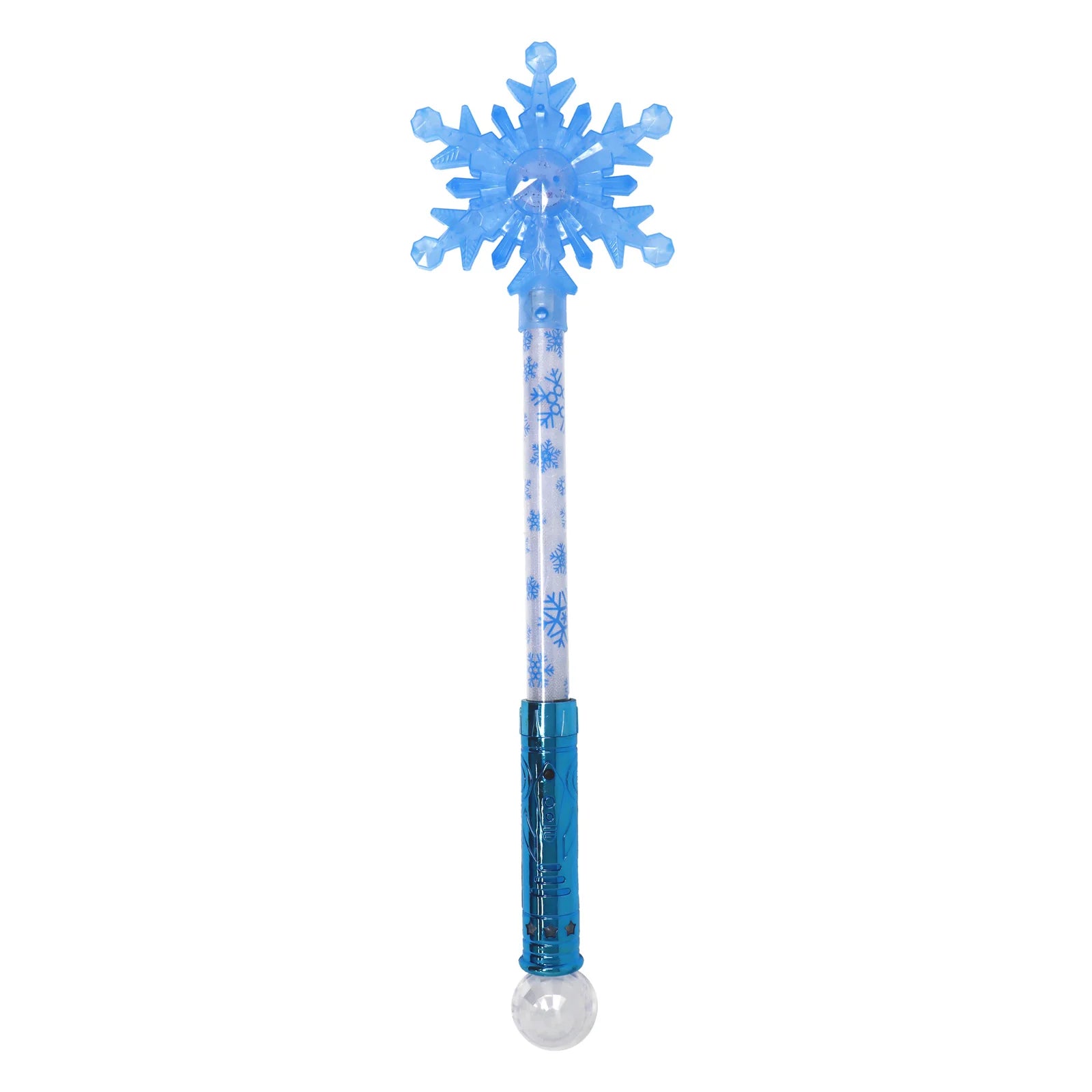 Pink Poppy Magical Snowflake Design Kids Light-Up Wand – LED Lights/ Strobe Flash TYWE001