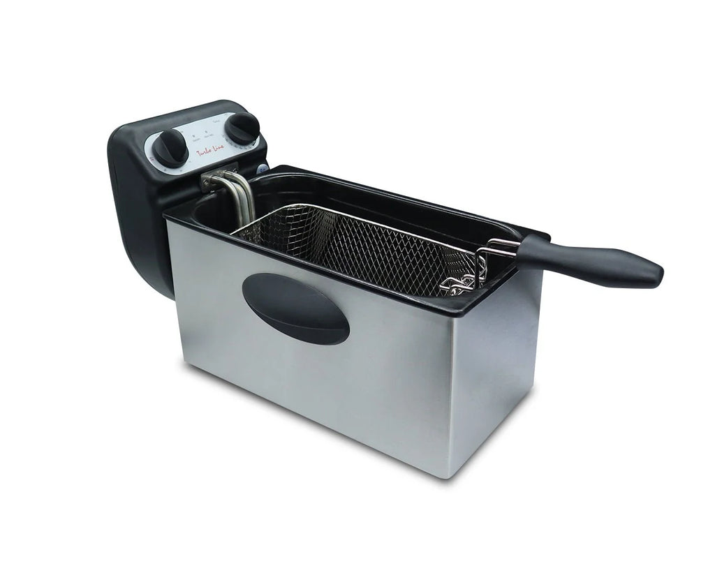 Turbo Line 3.5L Litre Stainless Steel Deep Fryer With Adjustable Thermostat/ Timer– BDF07T