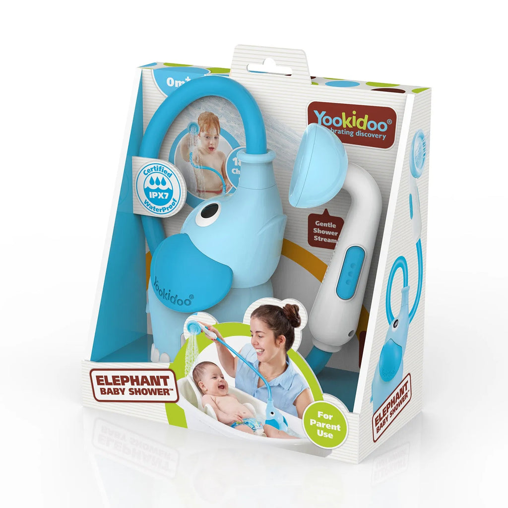 Yookidoo Kids Baby Bath Shower Elephant–  Portable/ Compact For Newborns Infants Toddlers YO40244