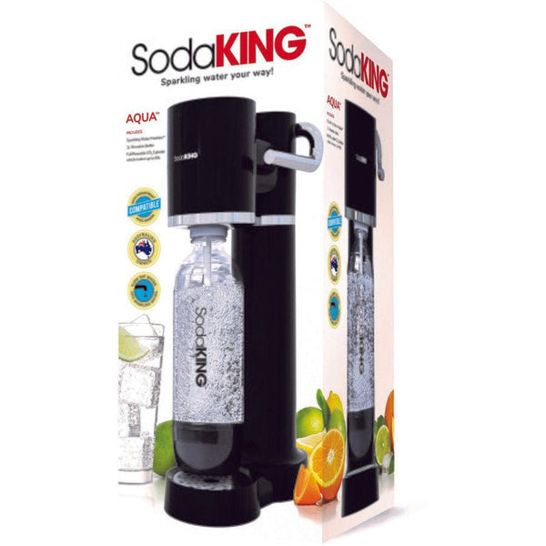 SodaKing Aqua Spark Black Soda Maker Sparkling Water Machine