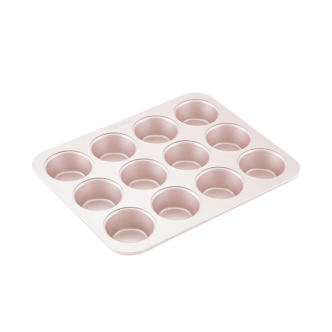Chefmade 12 Cup Muffin Pan Bakeware- Perfect For Cupcakes/ Mini- Bakes Brown Healthy Baking