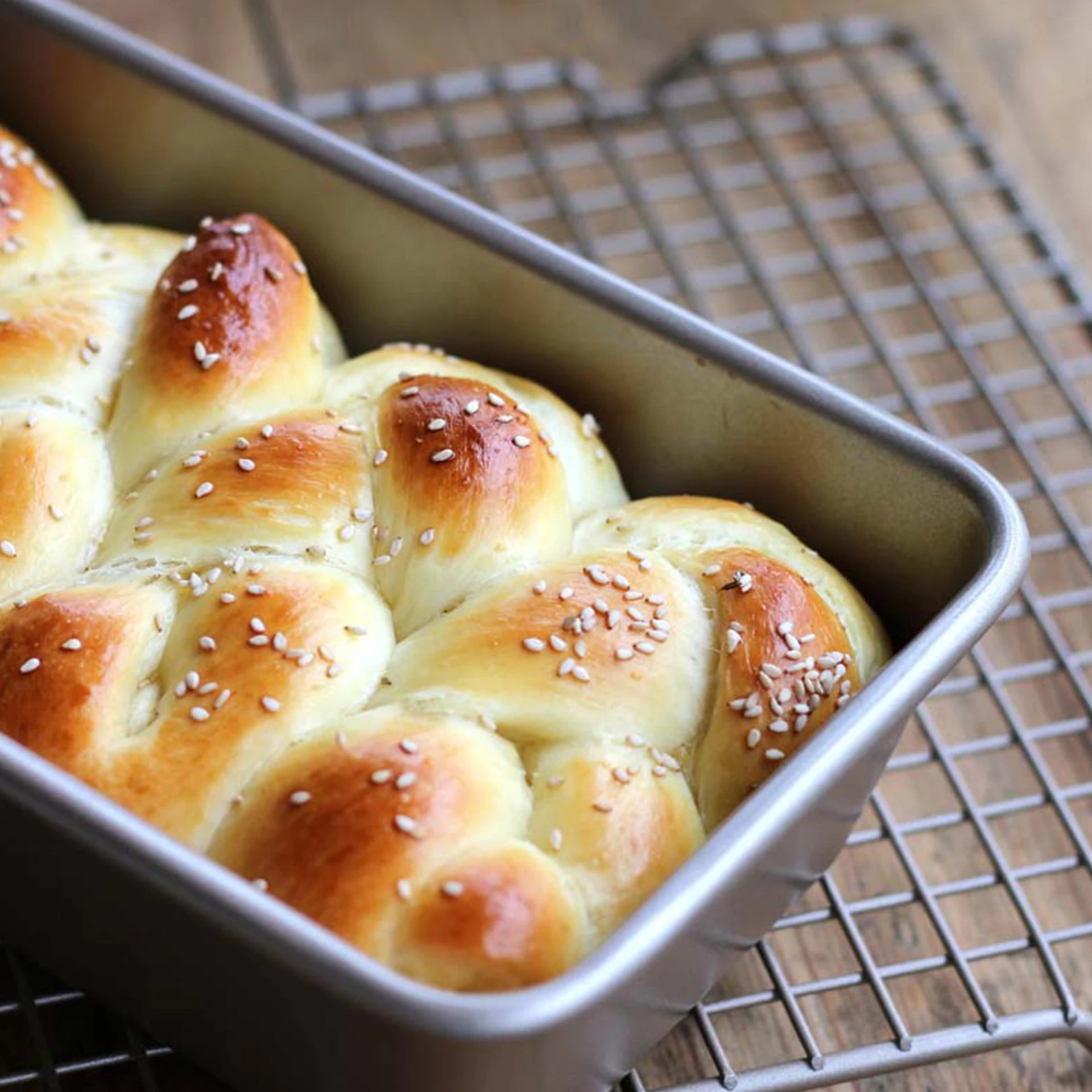 Chefmade 24cm Bread Loaf Pan With Cover 1Kg- Quality Results/ Produce Soft Evenly Bread