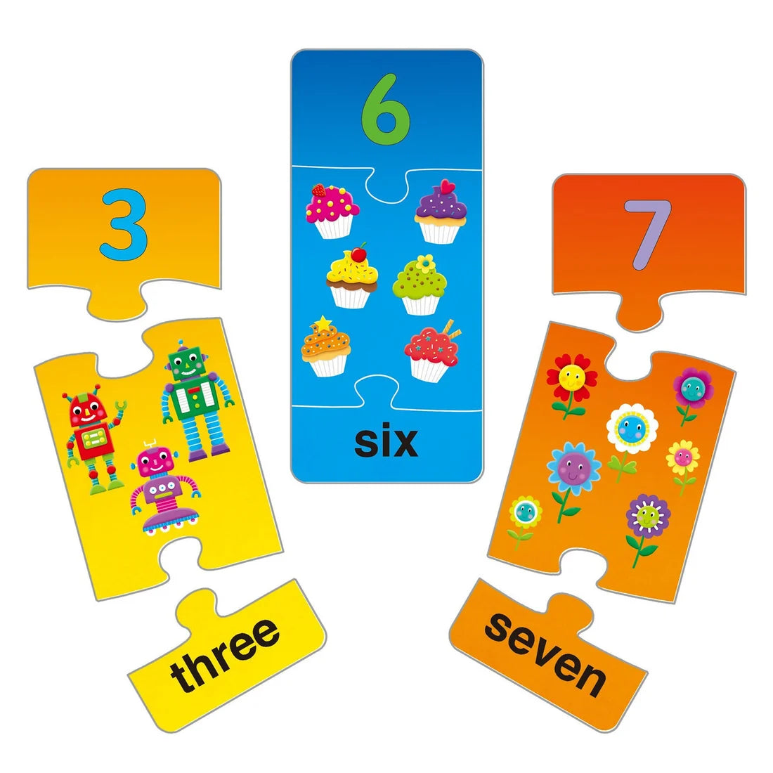 Galt Early Learning Kids Counting Number Puzzles - 10 Piece Set/ Number Recognition GN5050