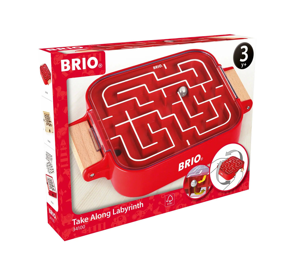 Brio Take Along Kids Labyrinth Game- Portable Maze/ Entertainment Fun BRI34100