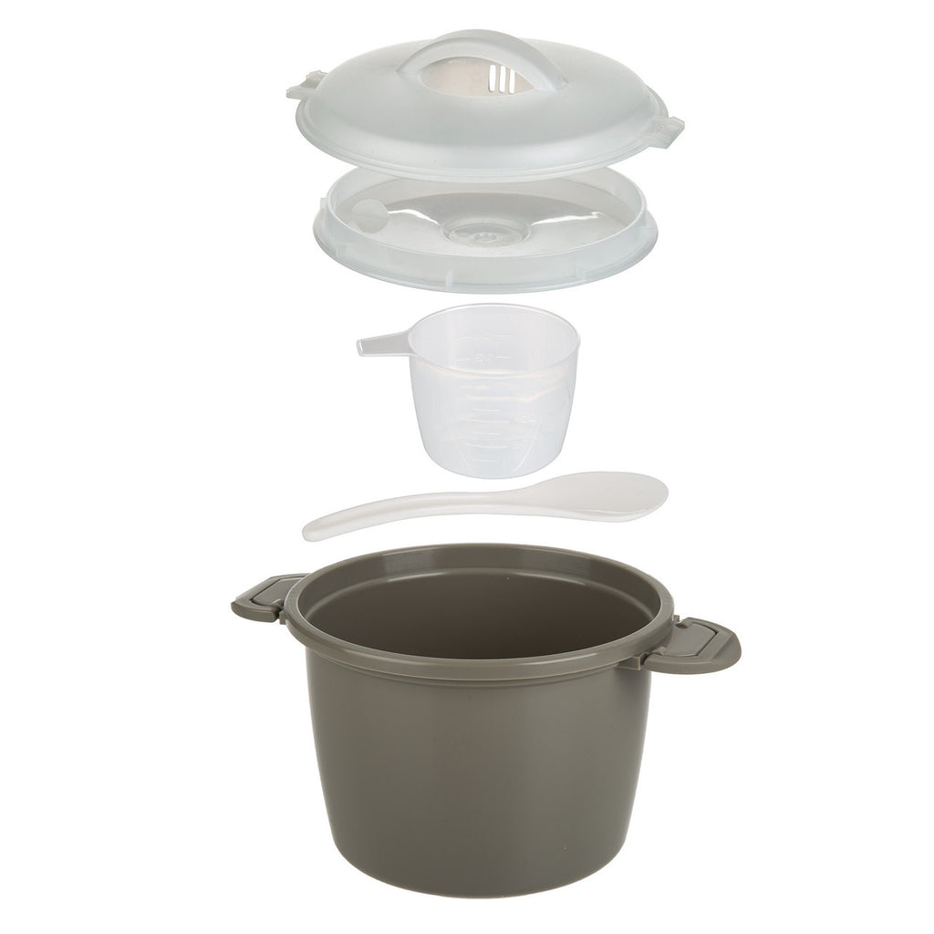 Progressive Prep Solutions 1.4L 6 Cup Microwave Rice Cooker Set- Easy To Use 55095