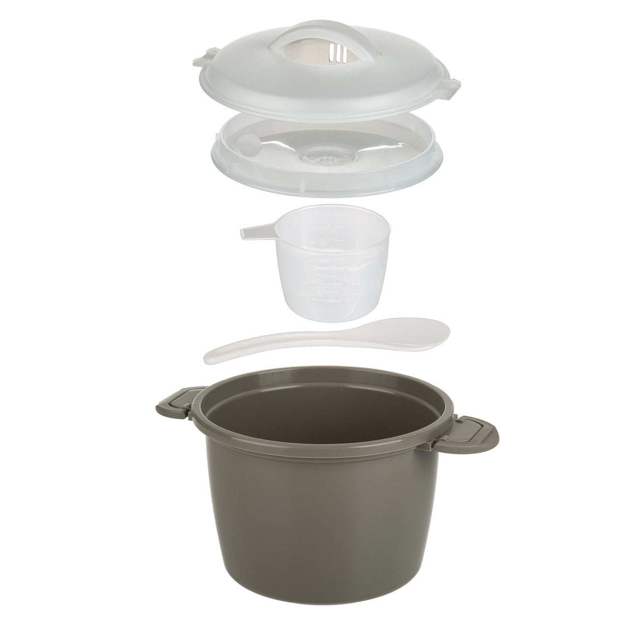 Progressive Prep Solutions 1.4L 6 Cup Microwave Rice Cooker Set- Easy To Use 55095