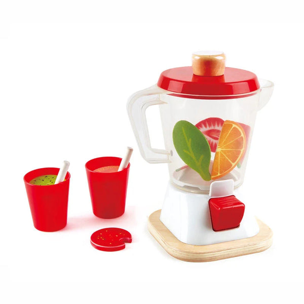 Hape Kids Blender Toy Smoothie Set Pretend Play- Cool Set/ Cups Fruit Pieces Fun Entertainment HE3158