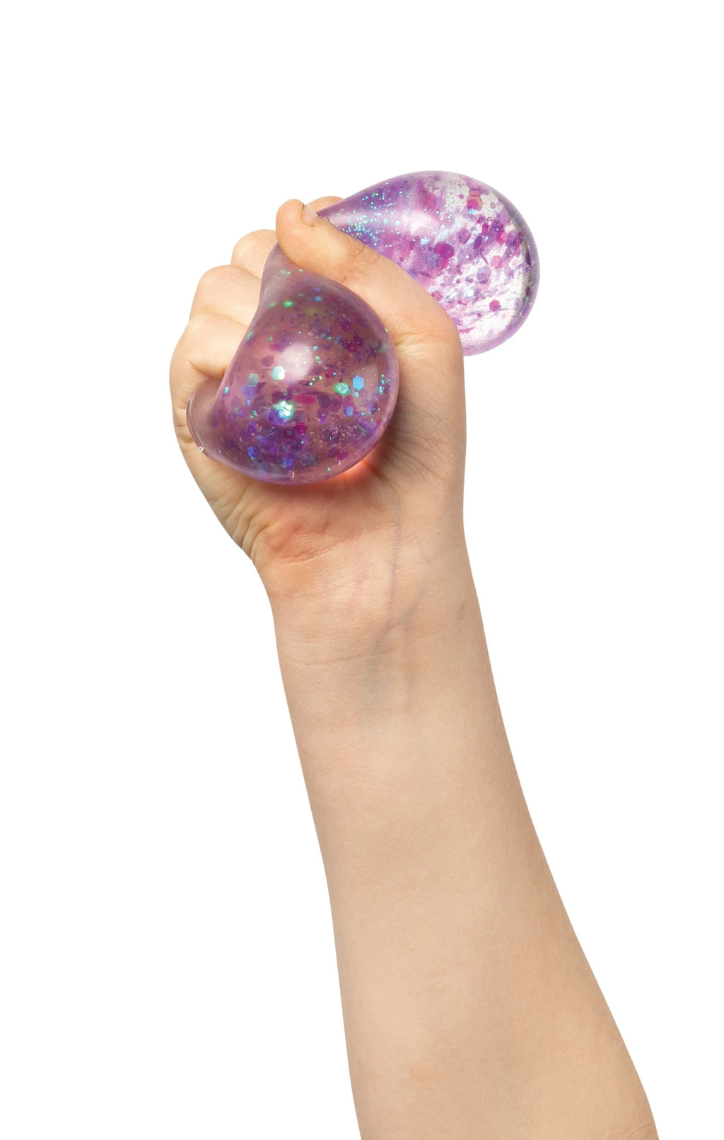 Sensory Sprouts 3 Pack Galaxy Glitter Squishies Balls- Stress Relief Sensory Play/ Squeeze/ Stretch Kids Adults Fun EVLSGB2
