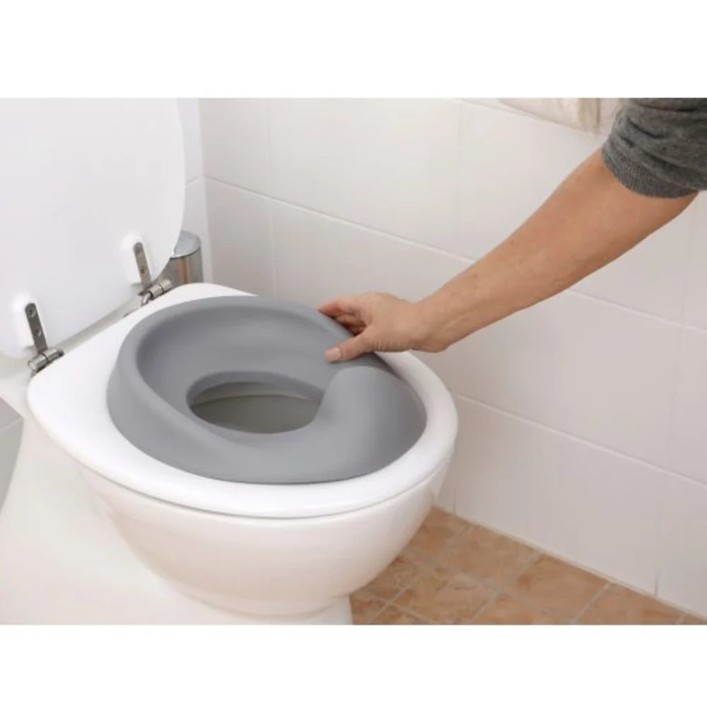 DreamBaby Contoured Soft Touch Comfy Potty Seat Toilet Training Grey – Soft Cushioned/ Anti- Slip Lightweight Portable F697