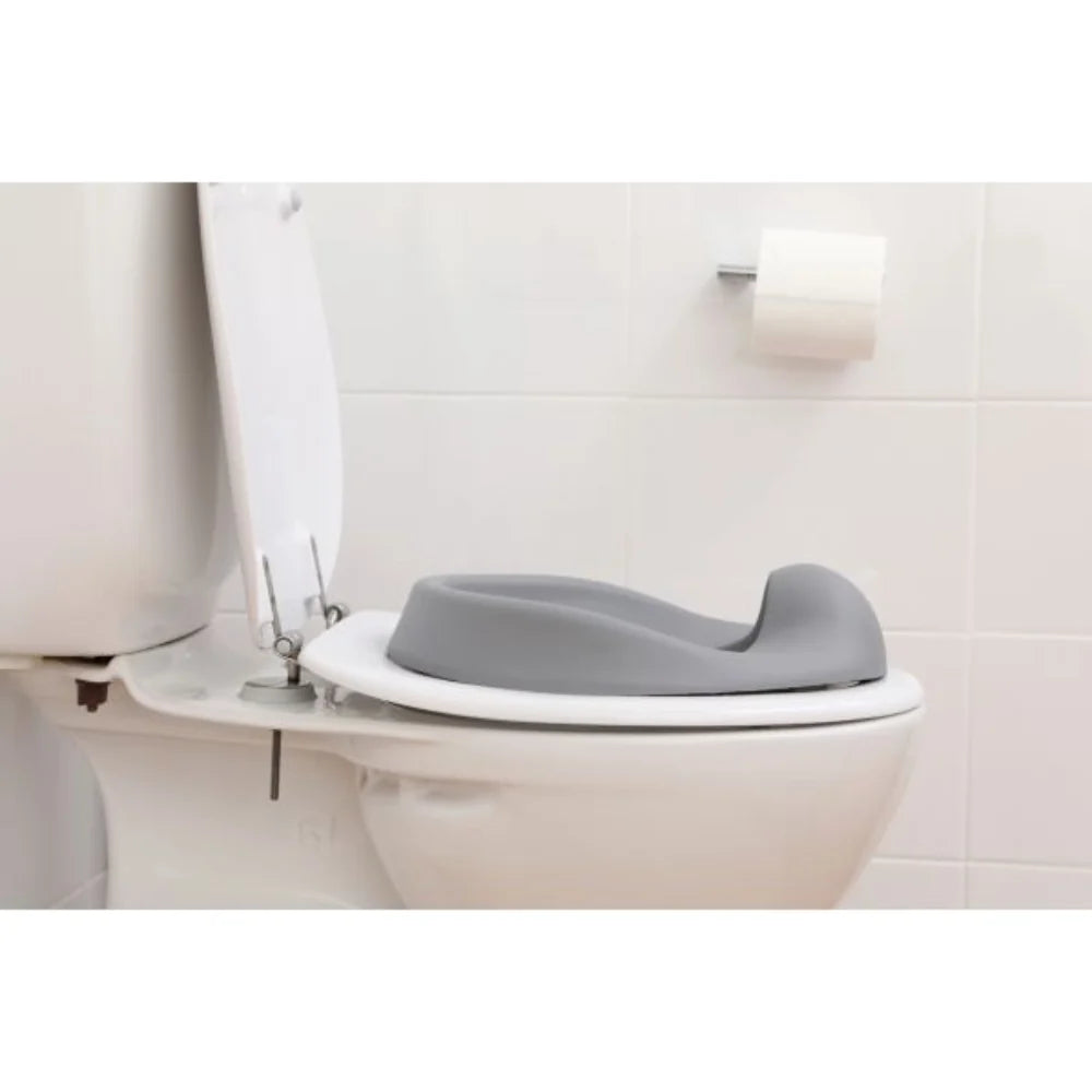 DreamBaby Contoured Soft Touch Comfy Potty Seat Toilet Training Grey – Soft Cushioned/ Anti- Slip Lightweight Portable F697