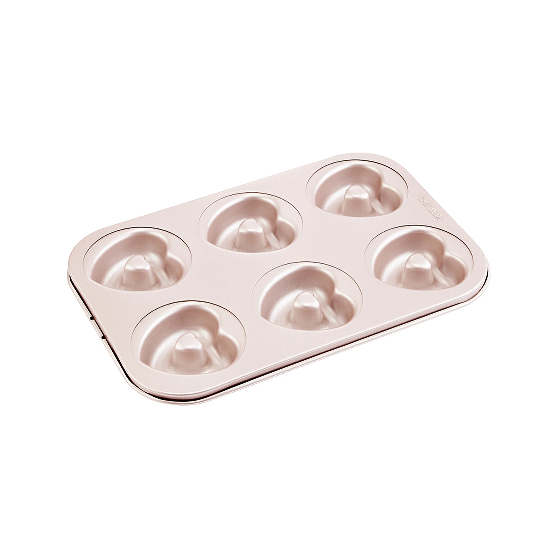 Chefmade 6 Cup Heart Pan Donut & Mini Cake Pan Bakeware – Non Stick/ Bakery Quality Treats/ Perfect For Occasions/ Gifting