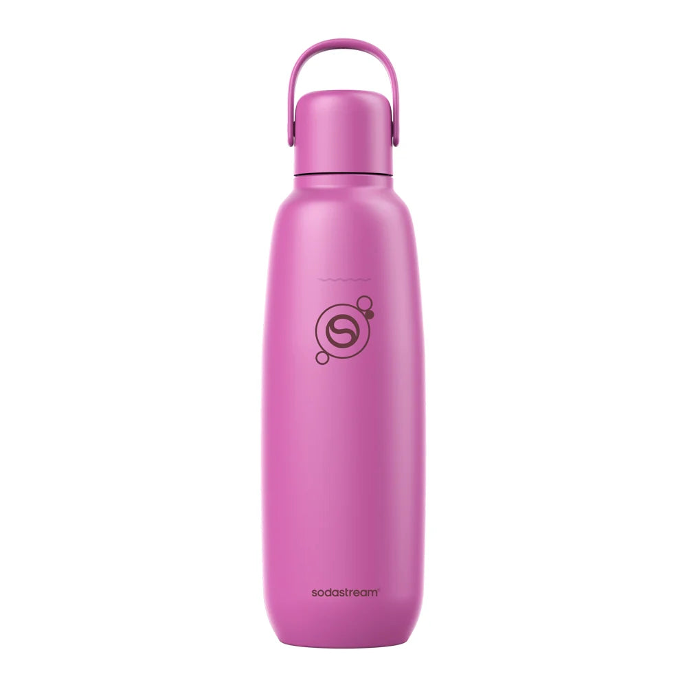 SodaStream Fizz & Go 900ml Insulated Stainless Steel Bottle-Sparkling Water/ Carbonated Drink Bottle Guava 1062419610