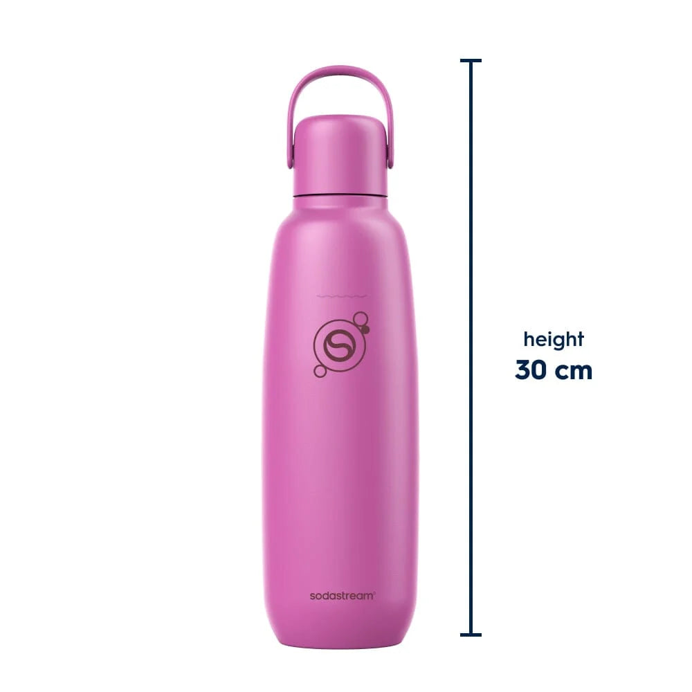 SodaStream Fizz & Go 900ml Insulated Stainless Steel Bottle-Sparkling Water/ Carbonated Drink Bottle Guava 1062419610