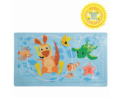 DreamBaby Watch-Your-Step Anti-Slip Bath Mat with 'Too Hot’ Indicator- Safety For Bathroom F679