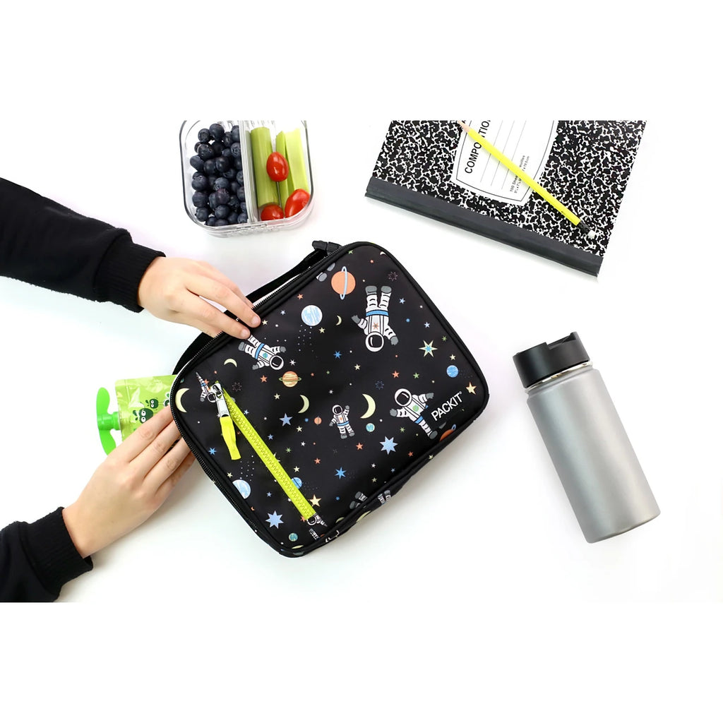 PackIt Freezable Lunch Bag Cooler Box- Keep Food/ Drinks Cold Spaceman 72042