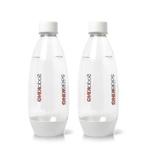 SodaKing Moderna 1L Bottles Twin Pack Duo White- BPA Free