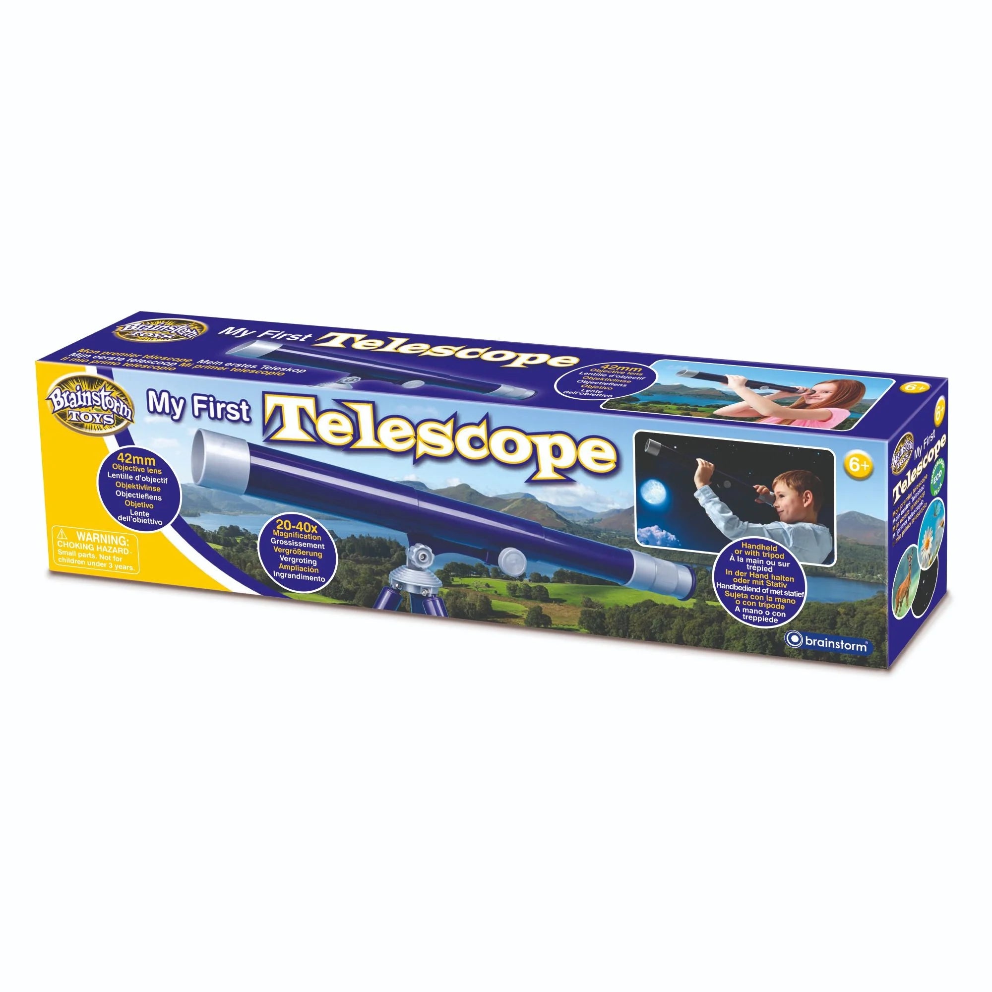 Brainstorm Toys Kids My First Telescope Pretend Play- Viewing Scenary/ Wildlife BRSE2071