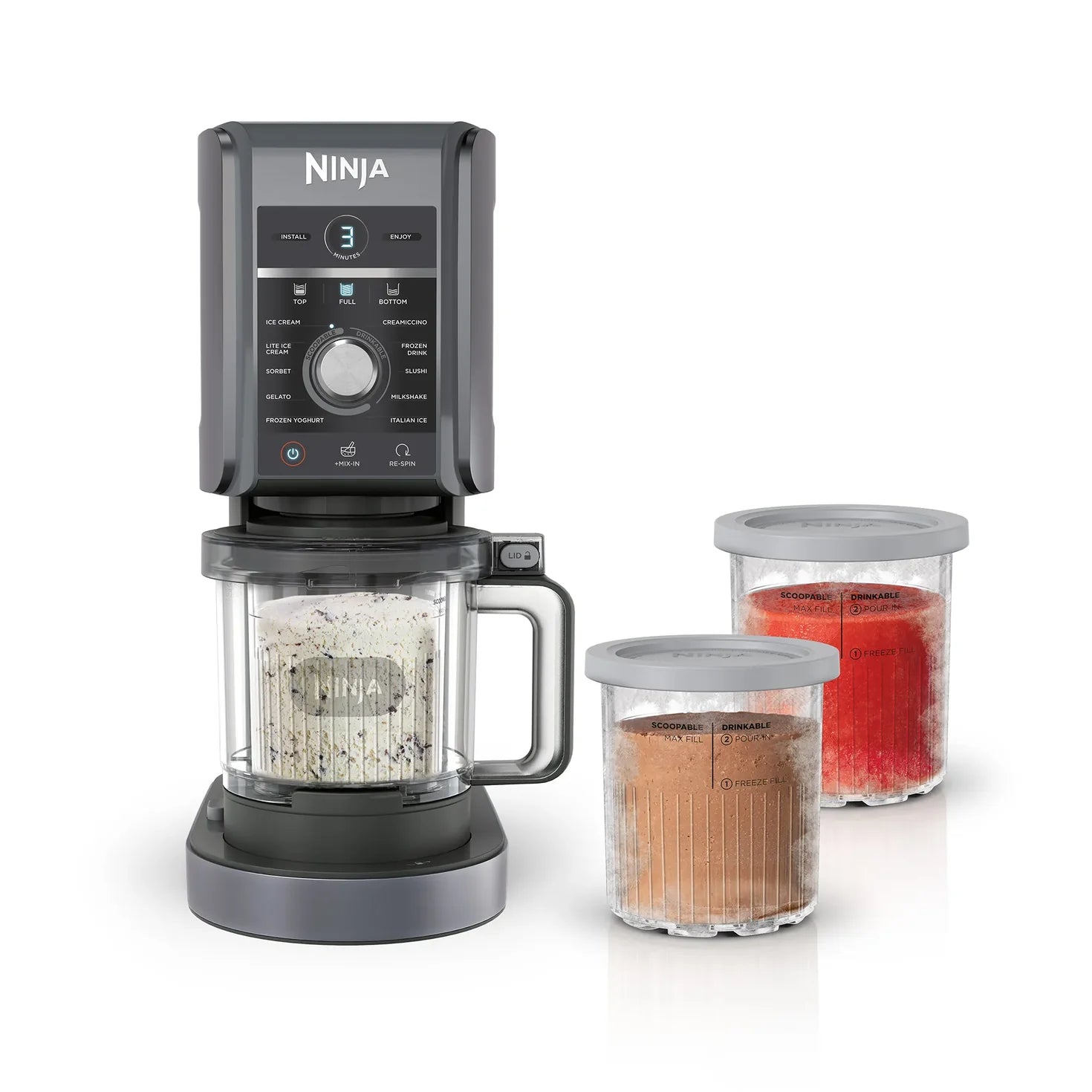 Ninja CREAMi Deluxe 11- In- 1 Ice Cream & Frozen Treat Maker- Sorbet/ Gelato/ Creamify Technology NC501