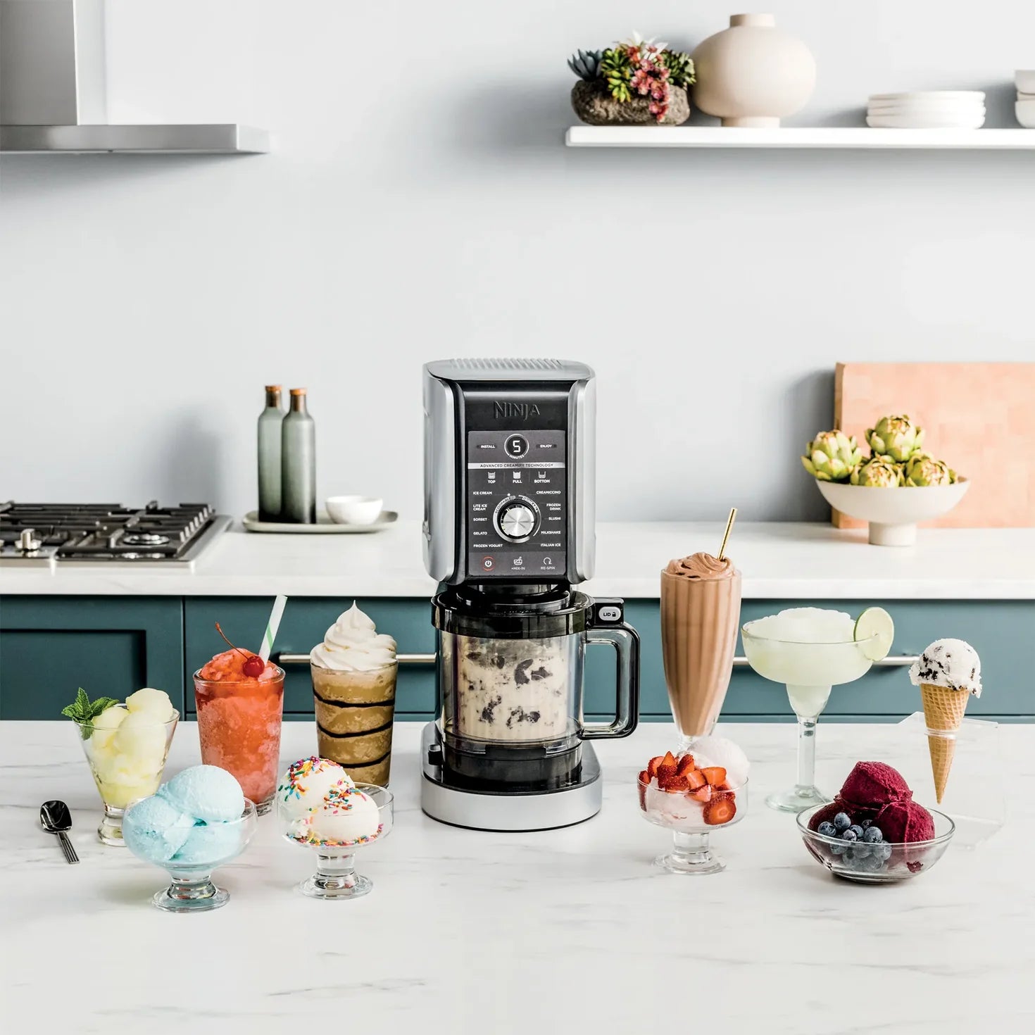 Ninja CREAMi Deluxe 11- In- 1 Ice Cream & Frozen Treat Maker- Sorbet/ Gelato/ Creamify Technology NC501