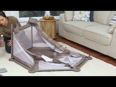 DreamBaby Explore Deluxe Playpen With Fitted Floor Mat- Easy View/ Zipped Entrance Way G9496