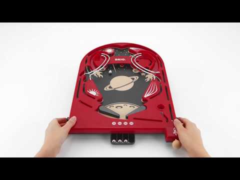 Brio Interactive Kids Wooden Pinball Machine Game- Exciting/ Interactive Fun Entertainment 34017