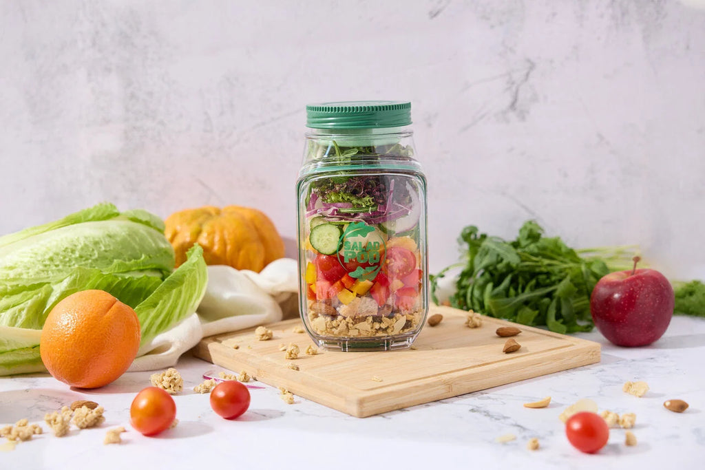 Prepara Premium Portable Salad Pod Container With Leakproof Dressing Capsule-  Fresh-Lock Design/ Built-In Serving Bowl PRE-SP-29401