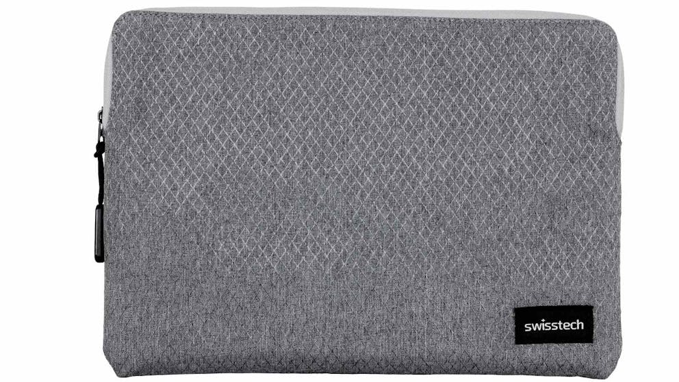 SwissTech 12-Inch 12" Laptop Sleeve Case Bag Plush- Slim Profile Lightweight Design Charcoal