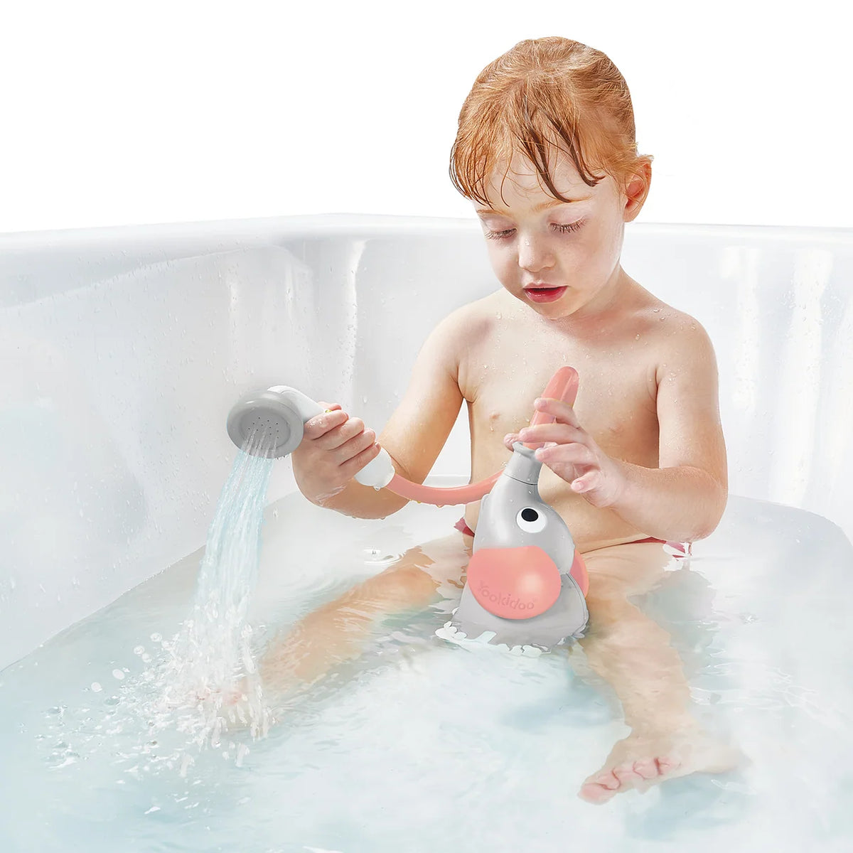 Yookidoo Kids Baby Bath Shower Elephant–  Portable/ Compact For Newborns Infants Toddlers YO40213