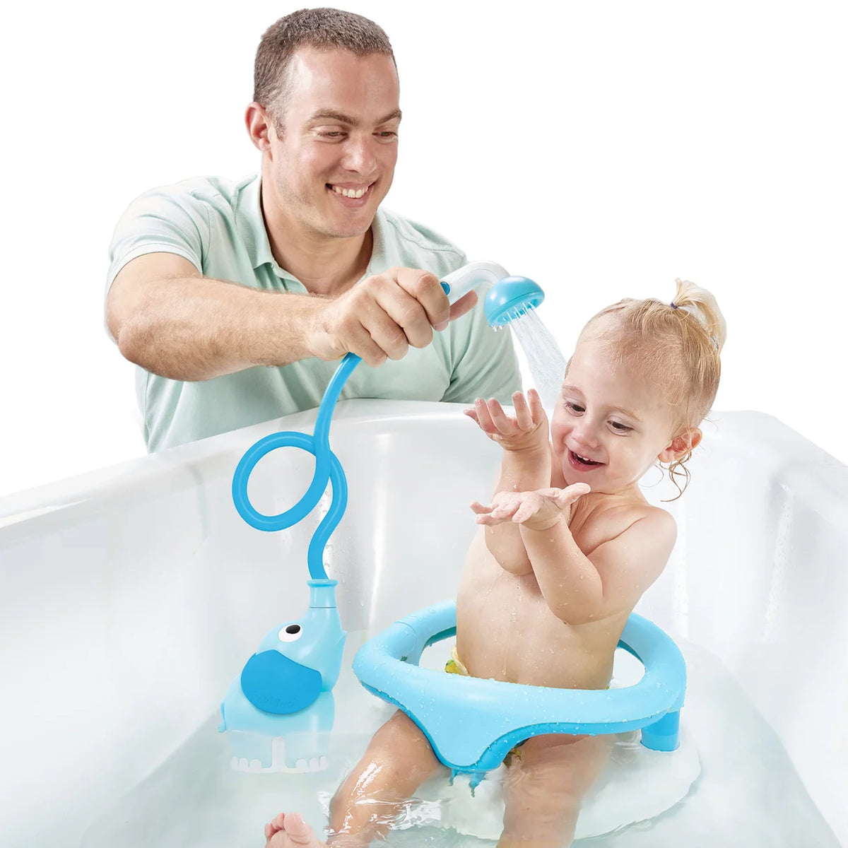 Yookidoo Kids Baby Bath Shower Elephant–  Portable/ Compact For Newborns Infants Toddlers YO40244