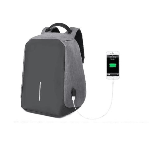 Lenoxx 15" Anti-Theft Laptop Backpack Work Bag w/USB Port for PowerBank Charging - Sydney Electronics